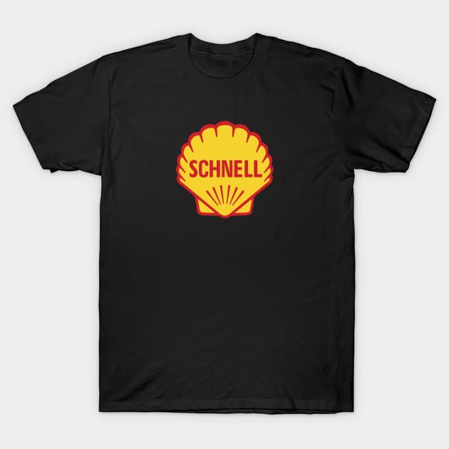 Vintage Racing Shell "Schnell" Logo T-Shirt by Strassen